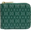 Wolf Signature Zip Wallet In Green