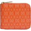 Wolf Signature Zip Wallet In Orange