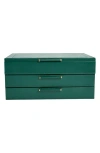 Wolf Sophia Jewelry Box In Forest Green