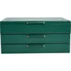 Wolf Sophia Jewelry Box With Drawers In Green