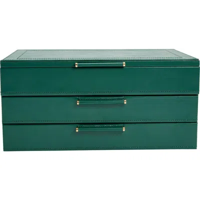 Wolf Sophia Jewelry Box With Drawers In Green