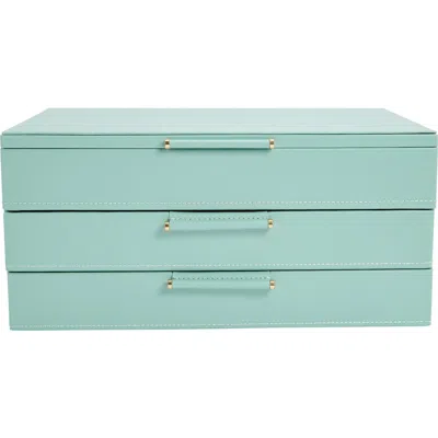 Wolf Sophia Jewelry Box With Drawers In Green