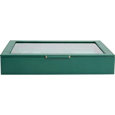 Wolf Sophia Jewelry Box With Window In Green