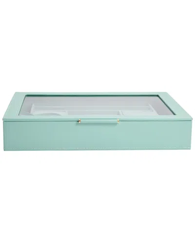 Wolf Sophia Jewelry Box With Window In Green