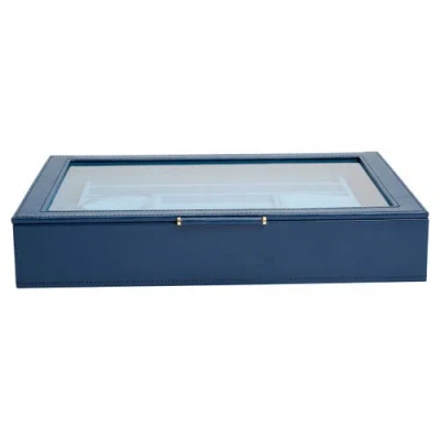 Wolf Sophia Jewelry Box With Window In Indigo