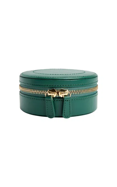 Wolf Sophia Leather Case In Green