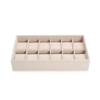 Wolf Vault 12 Piece Watch Tray Insert In Beige