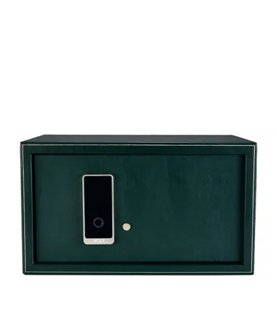 Wolf Vegan Leather 4-piece The Den Watch Winder Safe In Green