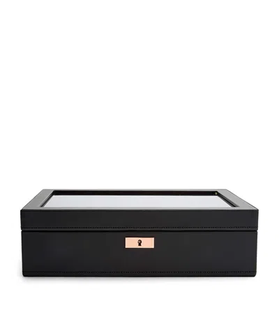 Wolf Vegan Leather Axis 10-piece Watch Box In Silver