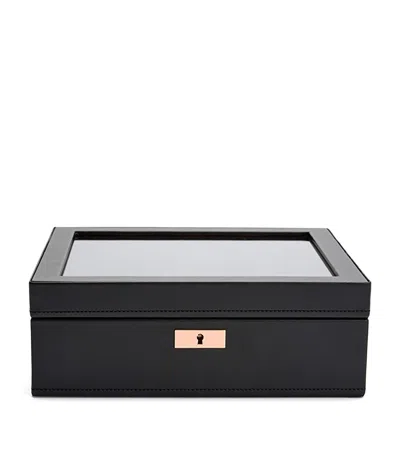 Wolf Vegan Leather Axis 8-piece Watch Box In Silver
