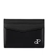 Wolf Vegan Leather Philipp Card Case In Black
