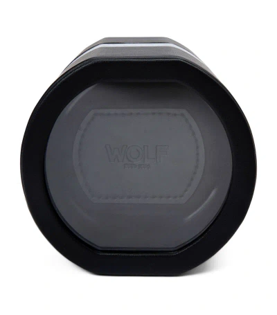 Wolf Vegan Leather The Rocket Watch Winder In Black