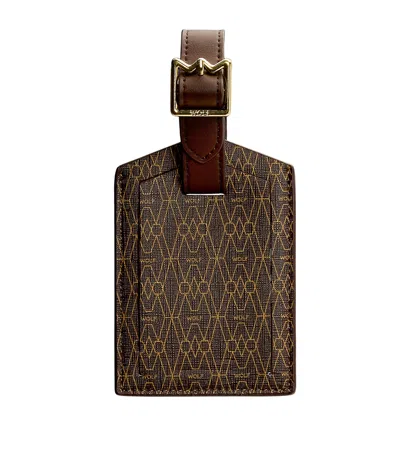 Wolf Vegan Signature Luggage Tag In Brown