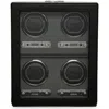 Wolf Viceroy 4-watch Winder & Case In Black