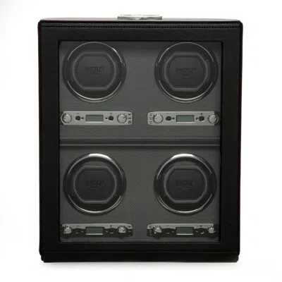 Wolf Viceroy 4pc Watch Winder In Black