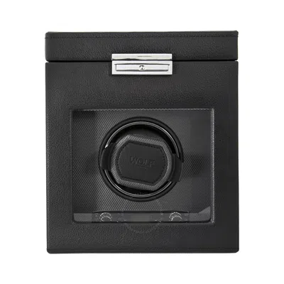 Wolf Viceroy Module 2.7 Single Watch Winder With Storage 456102 In Black