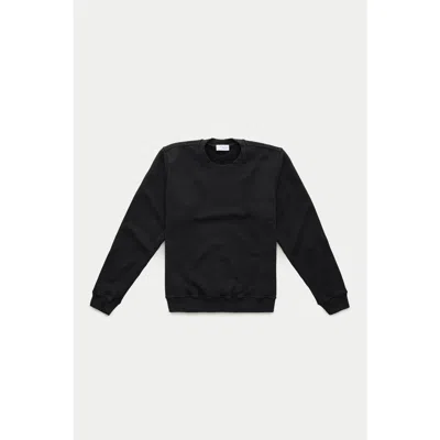 Wolf Vs. Goat (wvg) Cotton Fitted Crewneck Sweatshirt In Black