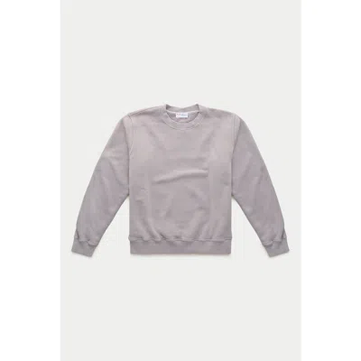 Wolf Vs. Goat (wvg) Cotton Fitted Crewneck Sweatshirt In Gray
