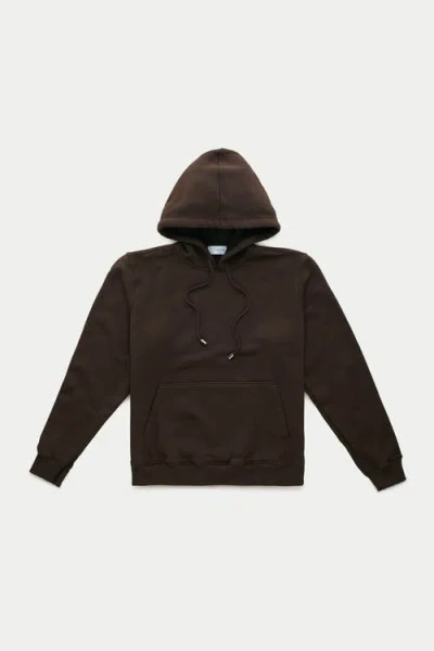 Wolf Vs. Goat (wvg) Cotton Fitted Hoodie In Brown