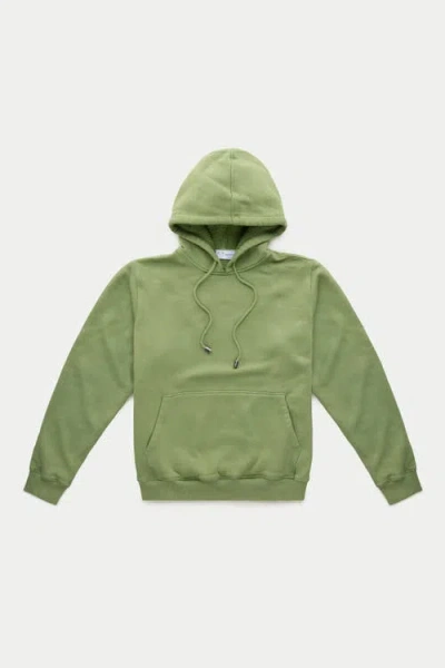 Wolf Vs. Goat (wvg) Cotton Fitted Hoodie In Green