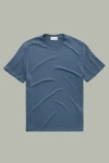 Wolf Vs. Goat (wvg) Heavyweight Short Sleeve Sorona Crewneck In Blue