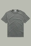Wolf Vs. Goat (wvg) Heavyweight Short Sleeve Sorona Crewneck In Gray
