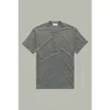 Wolf Vs. Goat (wvg) Henley Short Sleeve Sorona Interlock In Gray