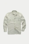 Wolf Vs. Goat (wvg) Linen Shirt Jacket In Gray