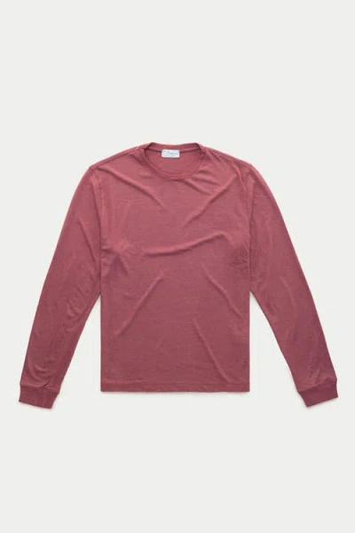 Wolf Vs. Goat (wvg) Long Sleeve Heavyweight Jersey Crewneck In Brown