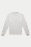 Wolf Vs. Goat (wvg) Long Sleeve Heavyweight Jersey Crewneck In Gray
