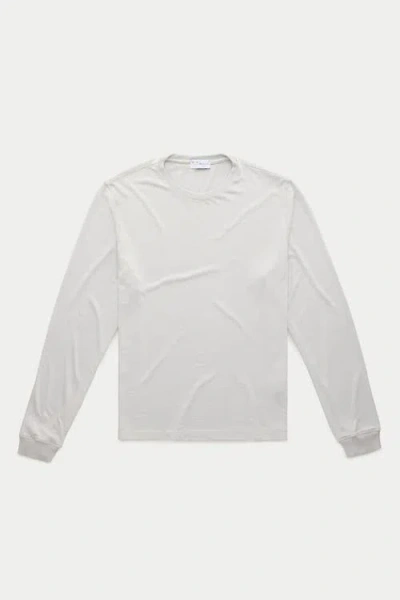 Wolf Vs. Goat (wvg) Long Sleeve Heavyweight Jersey Crewneck In Gray