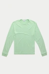 Wolf Vs. Goat (wvg) Long Sleeve Heavyweight Jersey Crewneck In Green