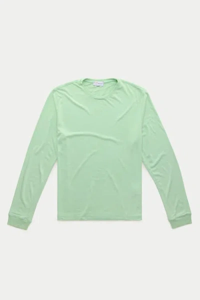 Wolf Vs. Goat (wvg) Long Sleeve Heavyweight Jersey Crewneck In Green