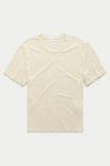 Wolf Vs. Goat (wvg) Short Sleeve Linen Crew Neck Tee In Brown