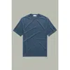 Wolf Vs. Goat (wvg) Heavyweight Short Sleeve Sorona Crewneck In Blue