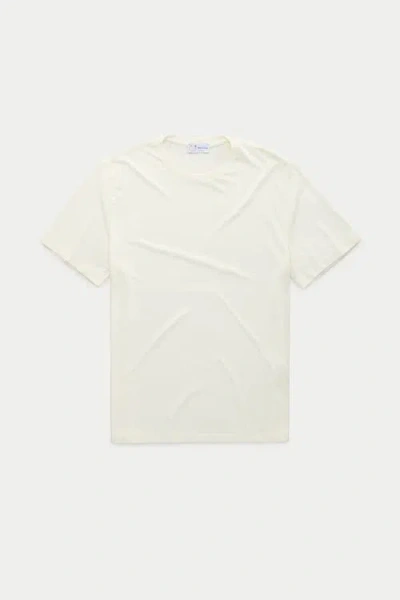 Wolf Vs. Goat (wvg) Sorona Short Sleeve Crew Neck T-shirt In White