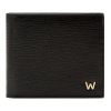 Wolf W Billfold & Coin In Black