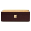 Wolf Watch And Jewellery Lifestyle Box In Chestnut