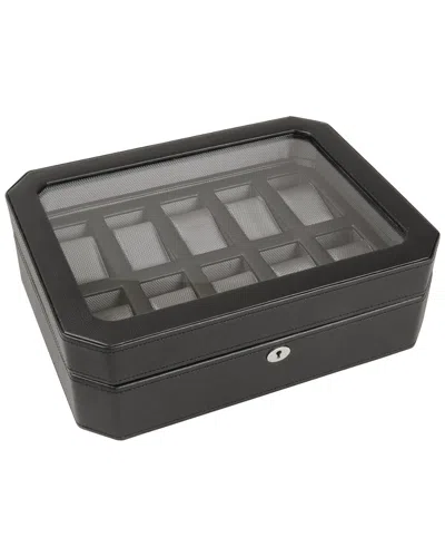 Wolf Windsor 10pc Watch Box In Black