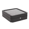 Wolf Windsor 15 Piece Watch Box In Black