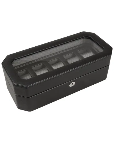 Wolf Windsor 5pc Watch Box In Black