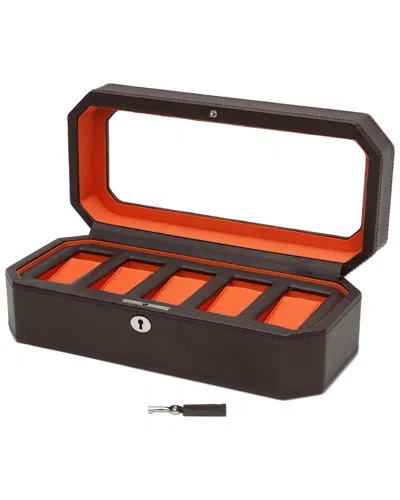 Wolf Windsor 5pc Watch Box In Brown
