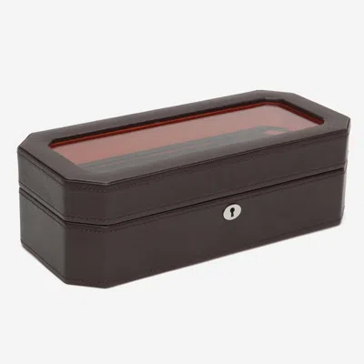 Wolf Windsor Leather 5 Piece Watch Box In Brown