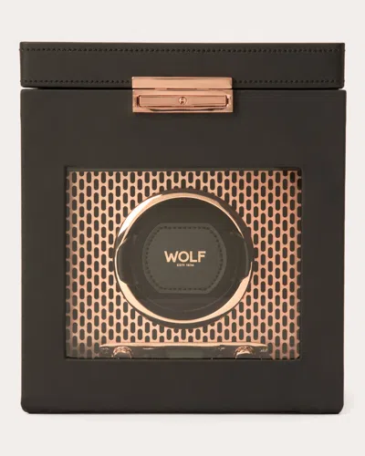 Wolf Women's Axis Single Watch Winder Storage Case In Black