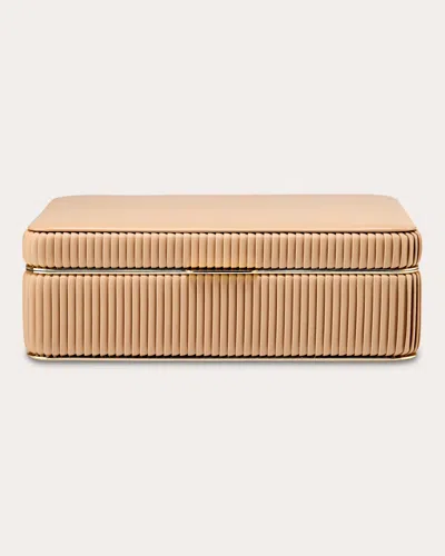 Wolf Women's Bella Pleated Medium Jewelry Box In Neutral