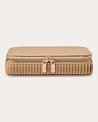 Wolf Women's Bella Pleated Zip Jewelry Case In Neutral