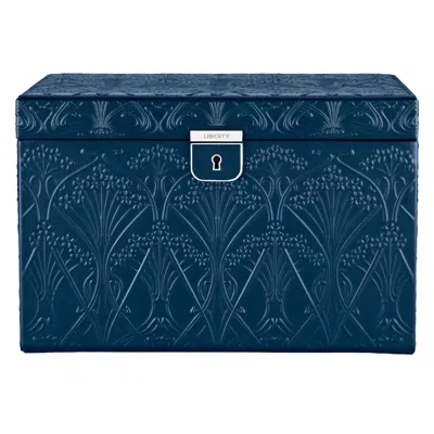 Wolf Women's Blue Liberty Large Jewellery Box - Navy