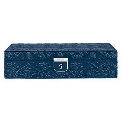 Wolf Women's Blue Liberty Medium Jewellery Box - Navy