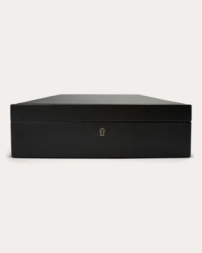 Wolf Women's British Racing 10-piece Watch Box In Black