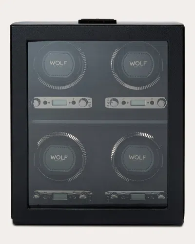 Wolf Women's British Racing 4-piece Watch Winder In Black